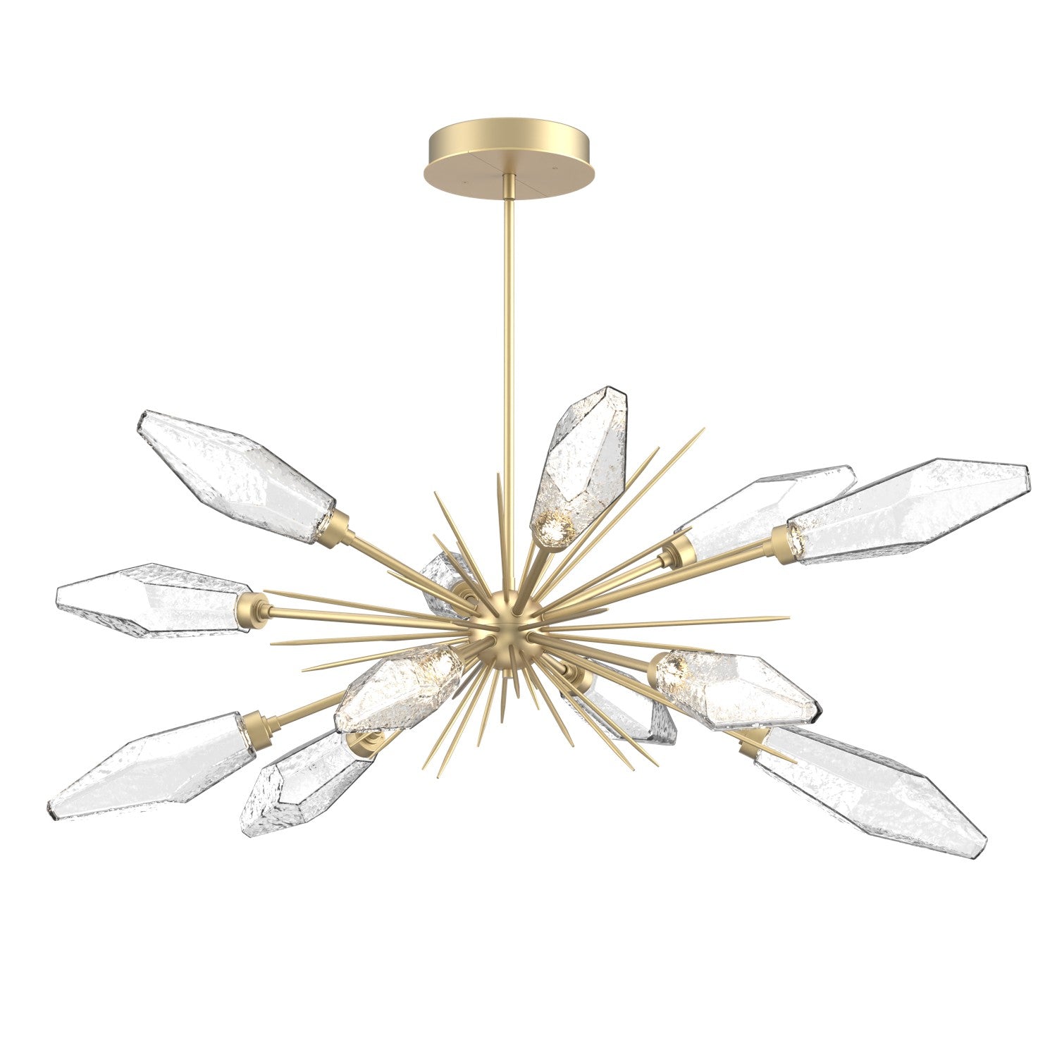 Hammerton Studio - PLB0050-0A-GB-CC-001-L1 - LED Starburst - Rock Crystal - Gilded Brass