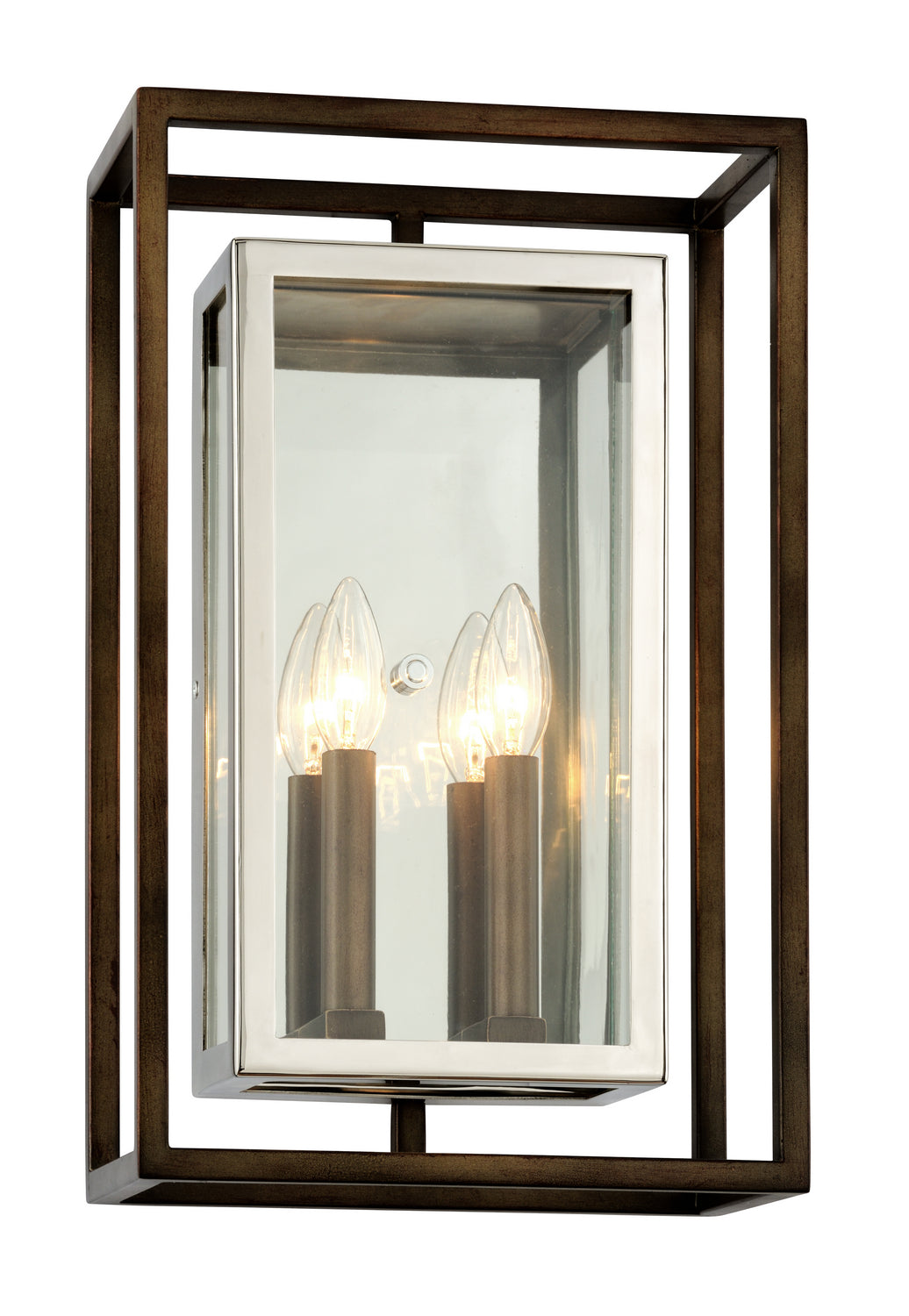 Troy Lighting - B6513-BRZ/SS - Two Light Wall Mount - Morgan - Bronze/Stainless Steel