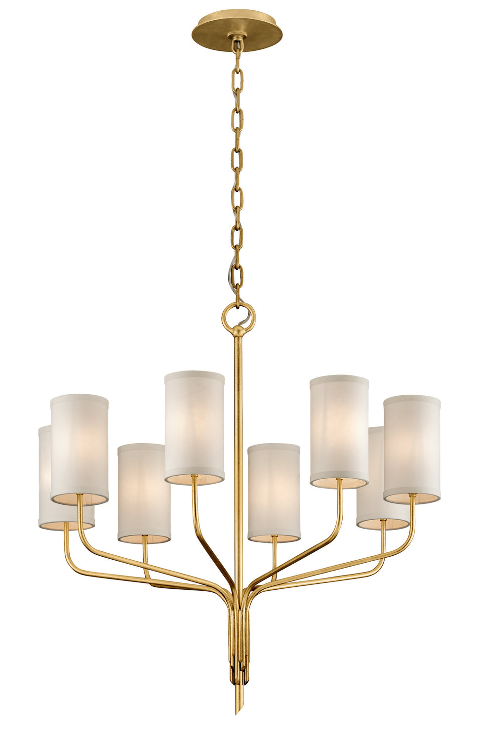 Troy Lighting - F6168-GL - Eight Light Chandelier - Juniper - Gold Leaf
