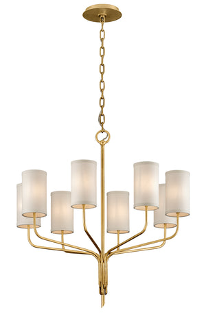 Troy Lighting - F6168-GL - Eight Light Chandelier - Juniper - Gold Leaf