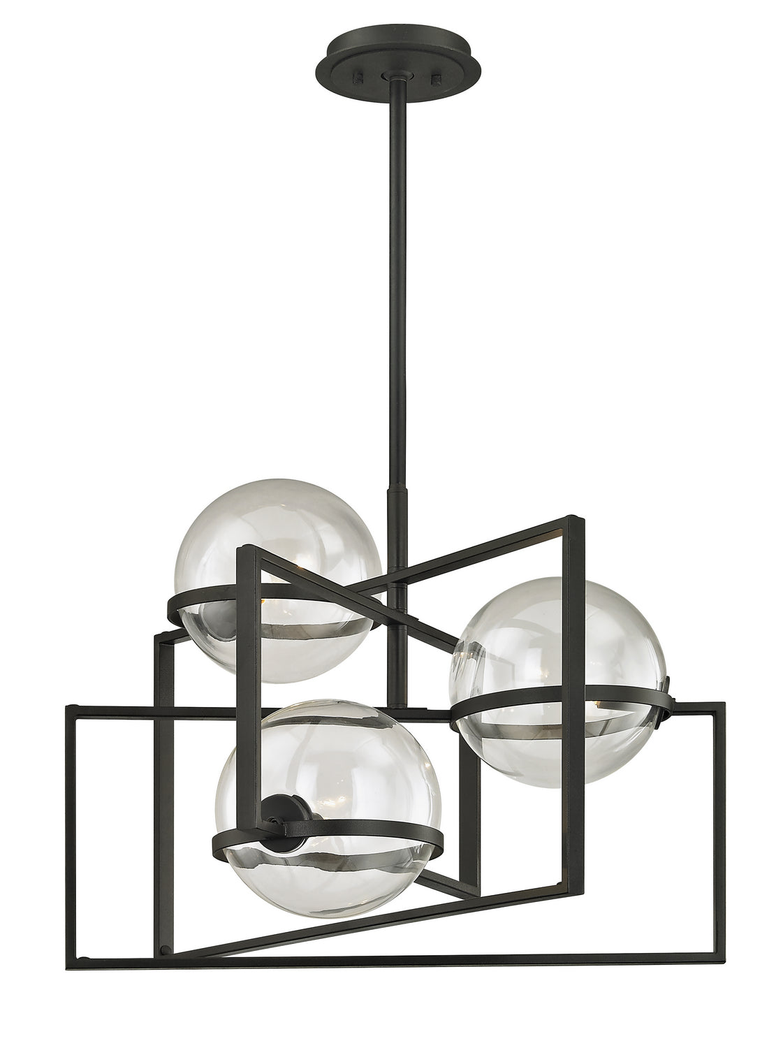 Troy Lighting - F6223 - Three Light Chandelier - Elliot - Textured Black