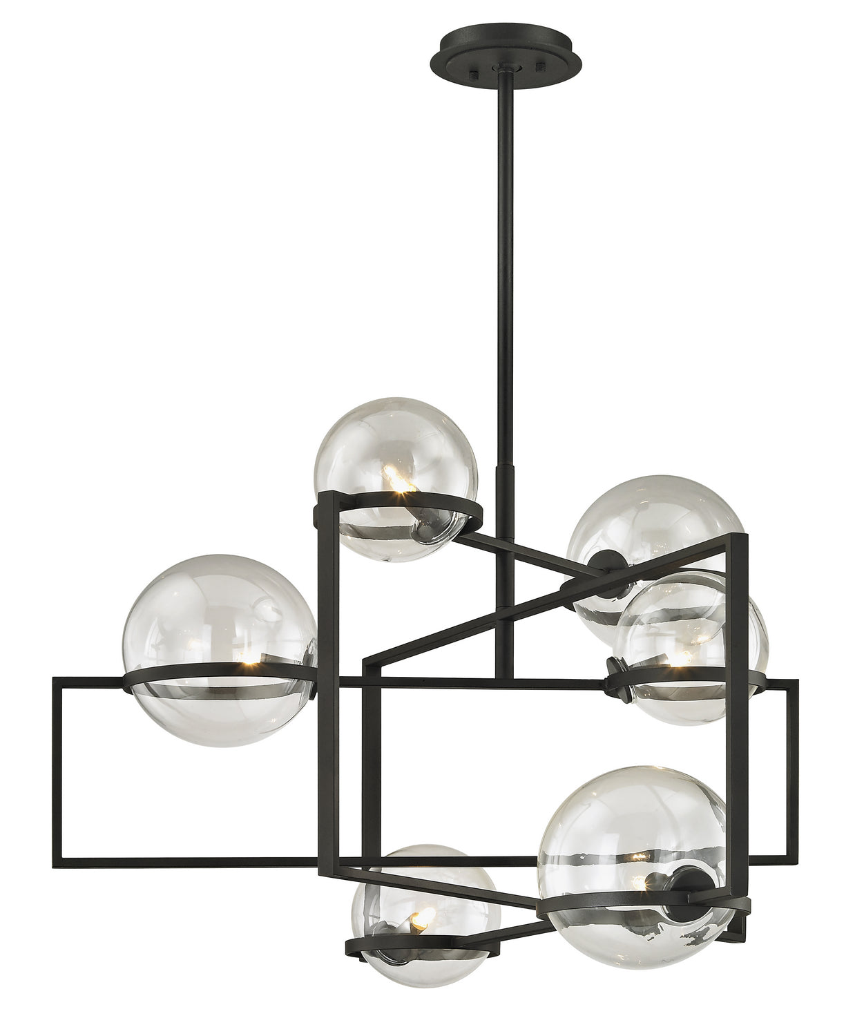 Troy Lighting - F6226 - Six Light Chandelier - Elliot - Textured Black