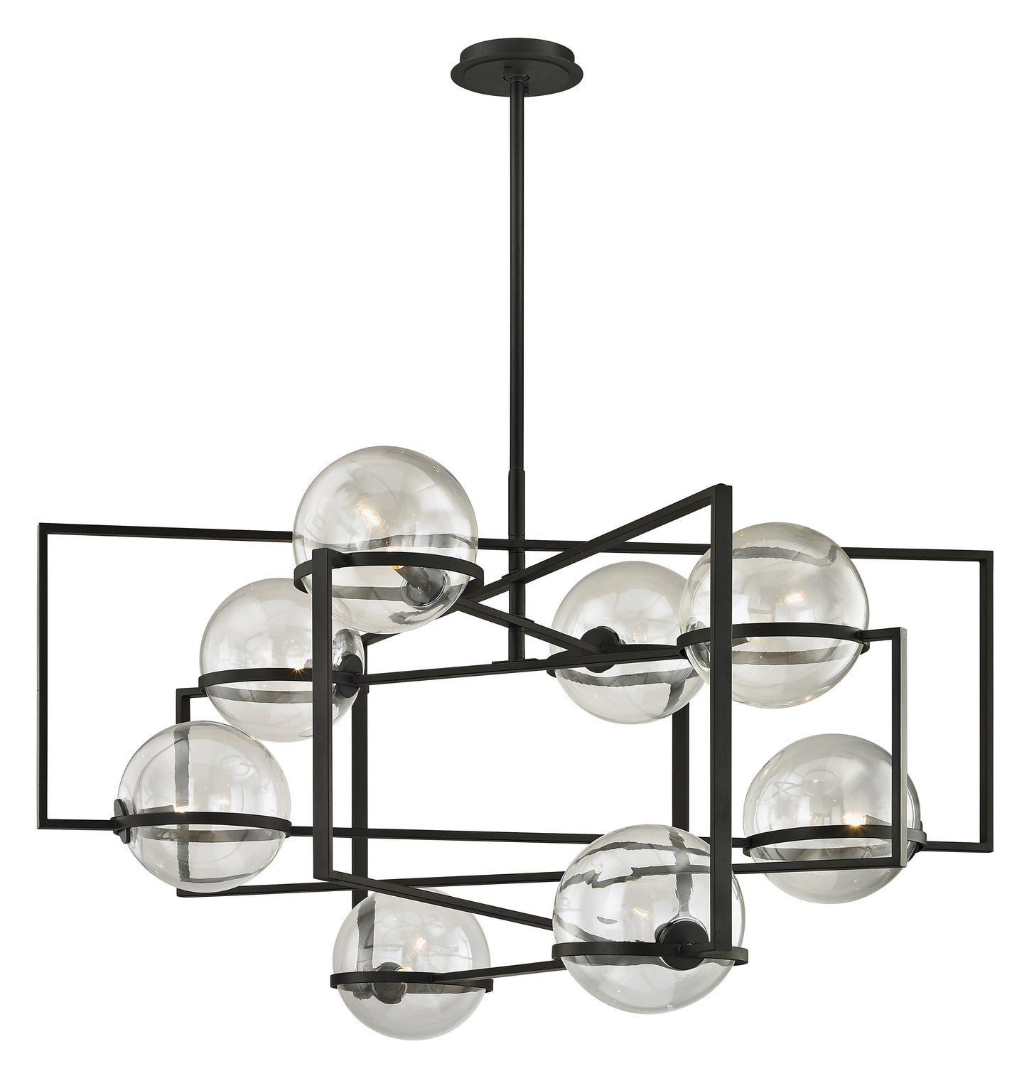 Troy Lighting - F6228-TBK - Eight Light Chandelier - Elliot - Textured Black