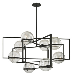 Troy Lighting - F6228-TBK - Eight Light Chandelier - Elliot - Textured Black