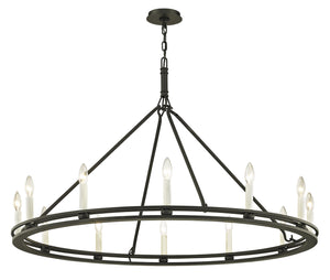 Troy Lighting - F6237-TBK - 12 Light Chandelier - Sutton - Textured Black