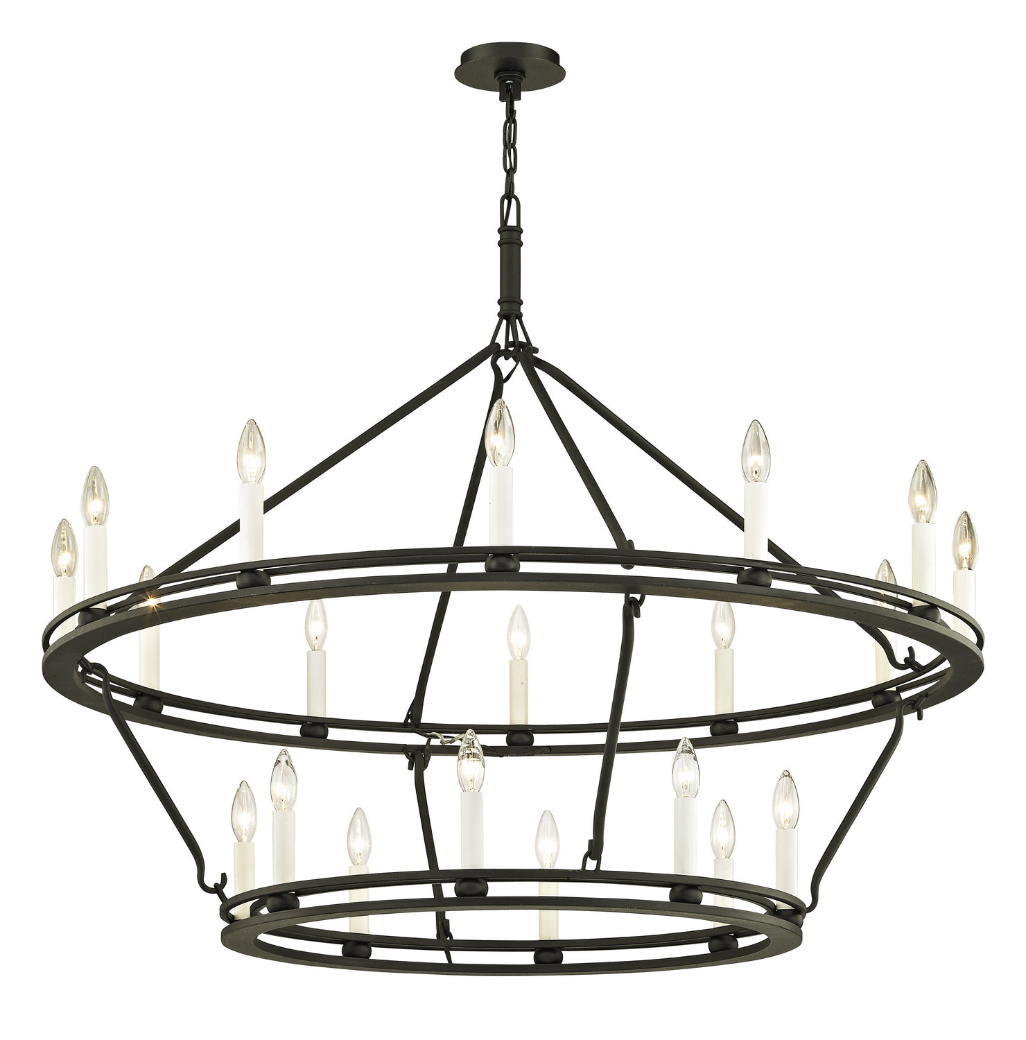 Troy Lighting - F6239-TBK - 20 Light Chandelier - Sutton - Textured Black