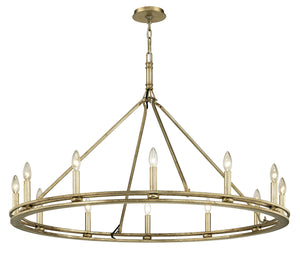 Troy Lighting - F6247-CPL - 12 Light Chandelier - Sutton - Champagne Leaf