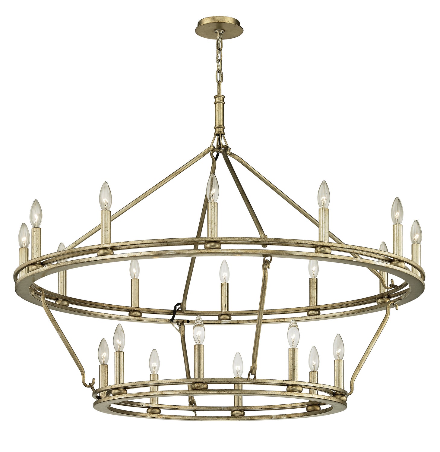 Troy Lighting - F6249-CPL - 20 Light Chandelier - Sutton - Champagne Silver Leaf