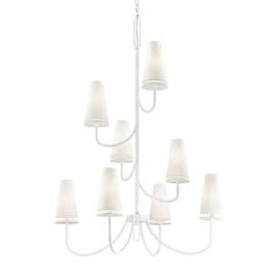 Troy Lighting - F6288-GSW - Eight Light Chandelier - Marcel - Gesso White