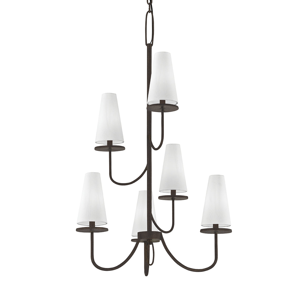 Troy Lighting - F6297-TBZ - Six Light Chandelier - Marcel - Textured Bronze