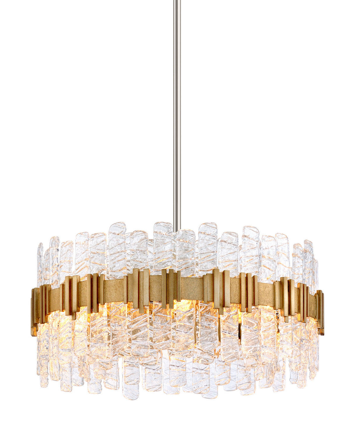 Corbett Lighting - 256-48-WSL - Eight Light Chandelier - Ciro - Warm Silver Leaf