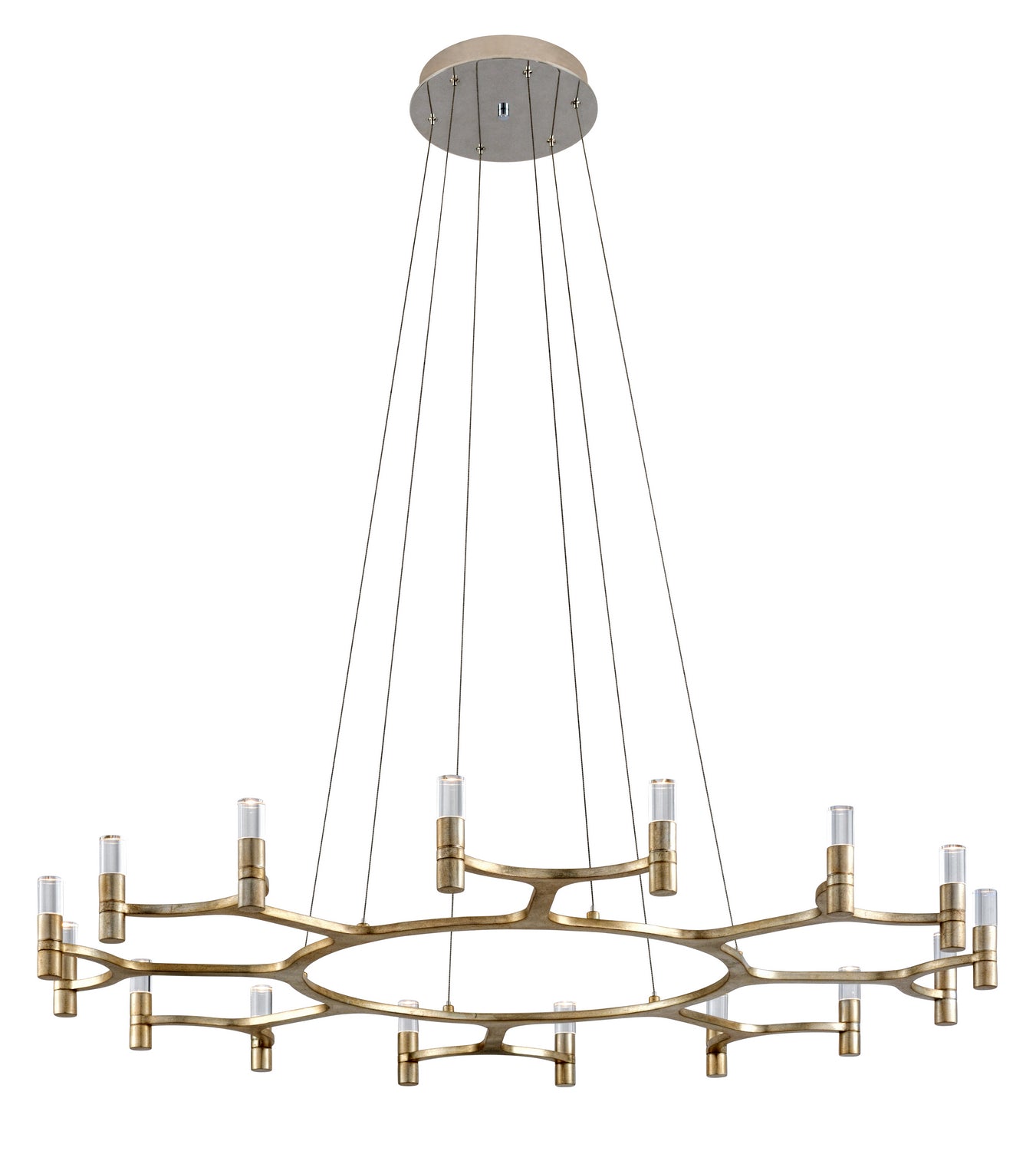 Corbett Lighting - 258-016-WSL - LED Chandelier - Nexus - Satin Silver Leaf