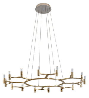 Corbett Lighting - 258-016-WSL - LED Chandelier - Nexus - Satin Silver Leaf