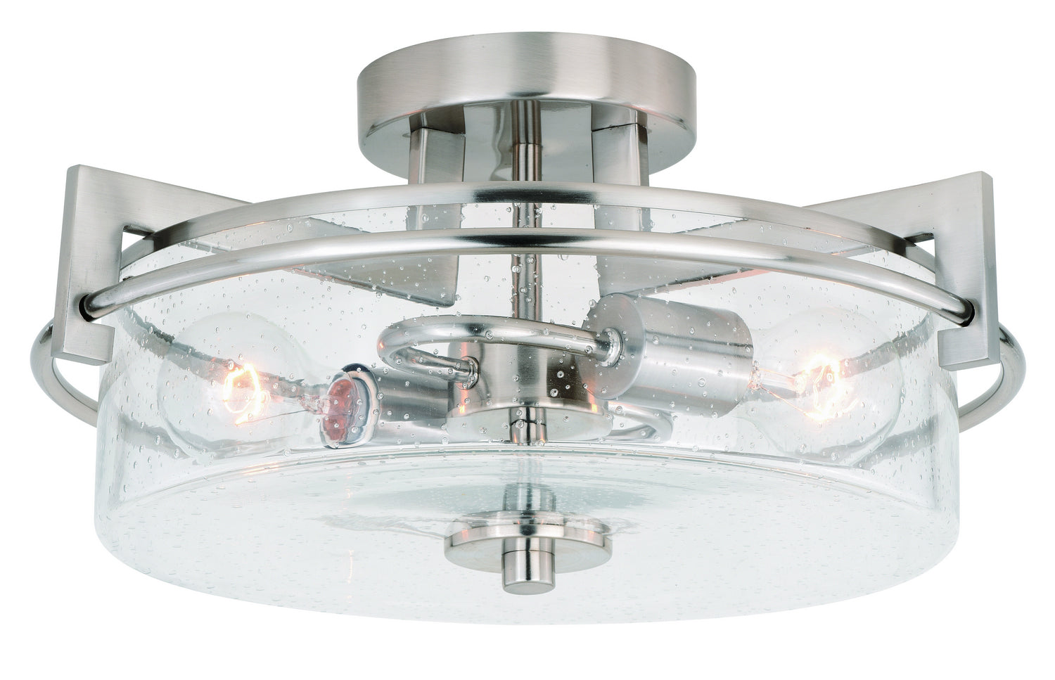 Vaxcel - C0170 - Two Light Pendant - Addison - Satin Nickel