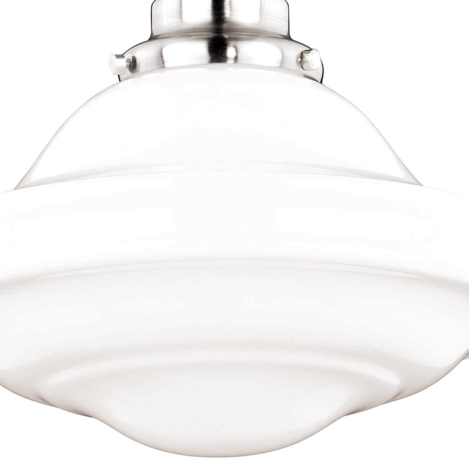 Vaxcel - C0176 - One Light Semi Flush Mount - Huntley - Satin Nickel