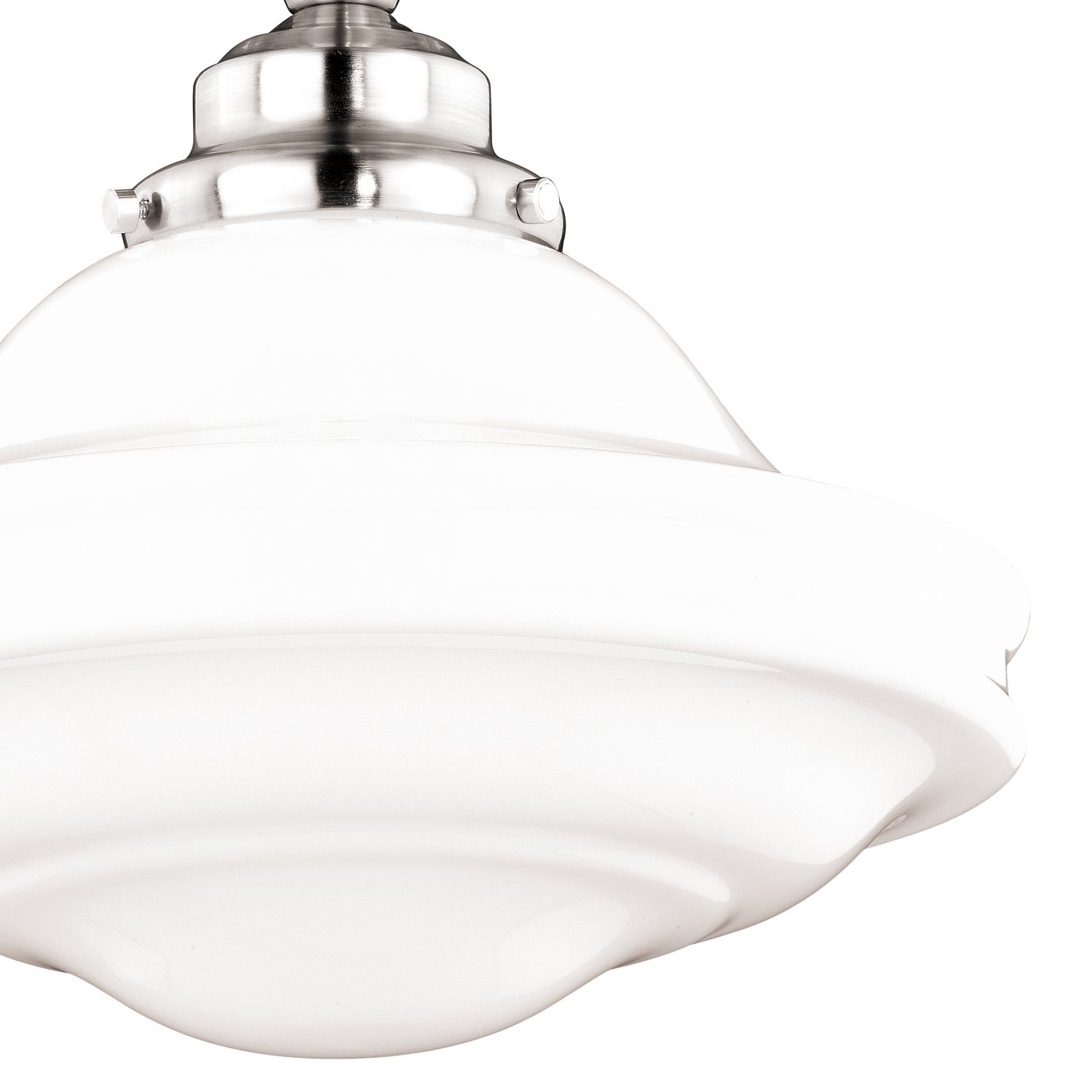 Vaxcel - C0176 - One Light Semi Flush Mount - Huntley - Satin Nickel