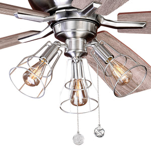 Vaxcel - F0054 - 52"Ceiling Fan - Clybourn - Satin Nickel