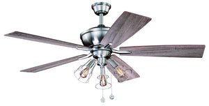 Vaxcel - F0054 - 52"Ceiling Fan - Clybourn - Satin Nickel