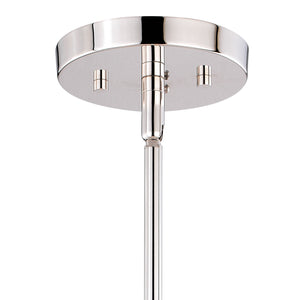 Vaxcel - P0237 - Six Light Pendant - Estelle - Polished Nickel