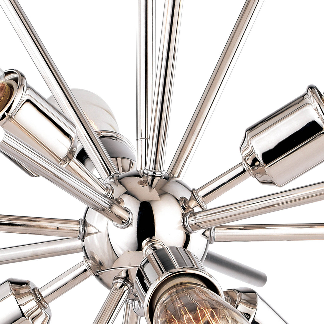 Vaxcel - P0237 - Six Light Pendant - Estelle - Polished Nickel