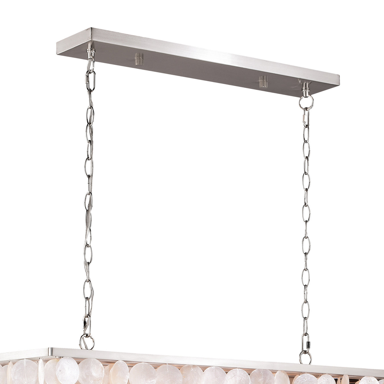 Vaxcel - P0240 - Five Light Linear Chandelier - Elsa - Satin Nickel