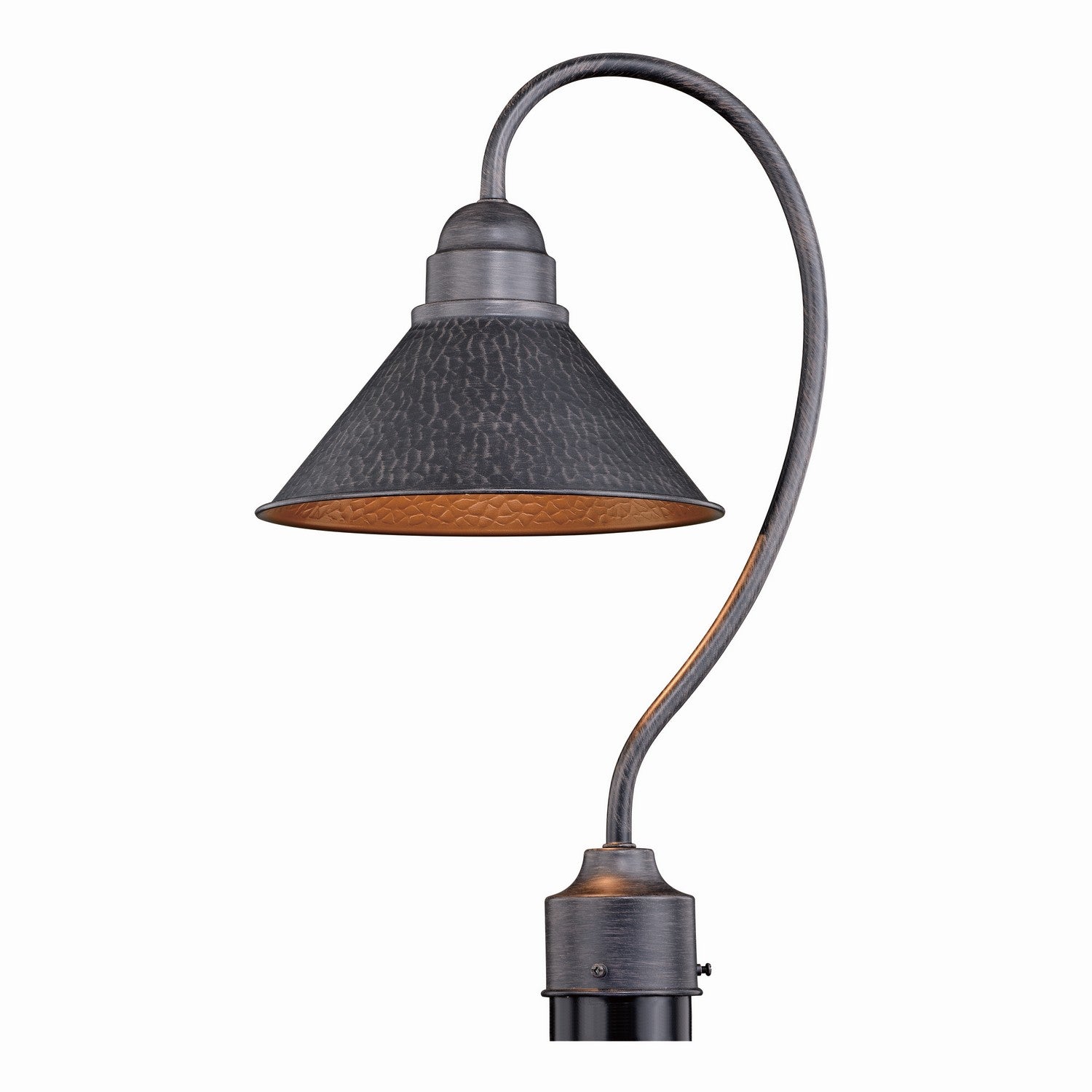 Vaxcel - T0348 - One Light Outdoor Post Mount - Outland - Aged Iron/Light Gold