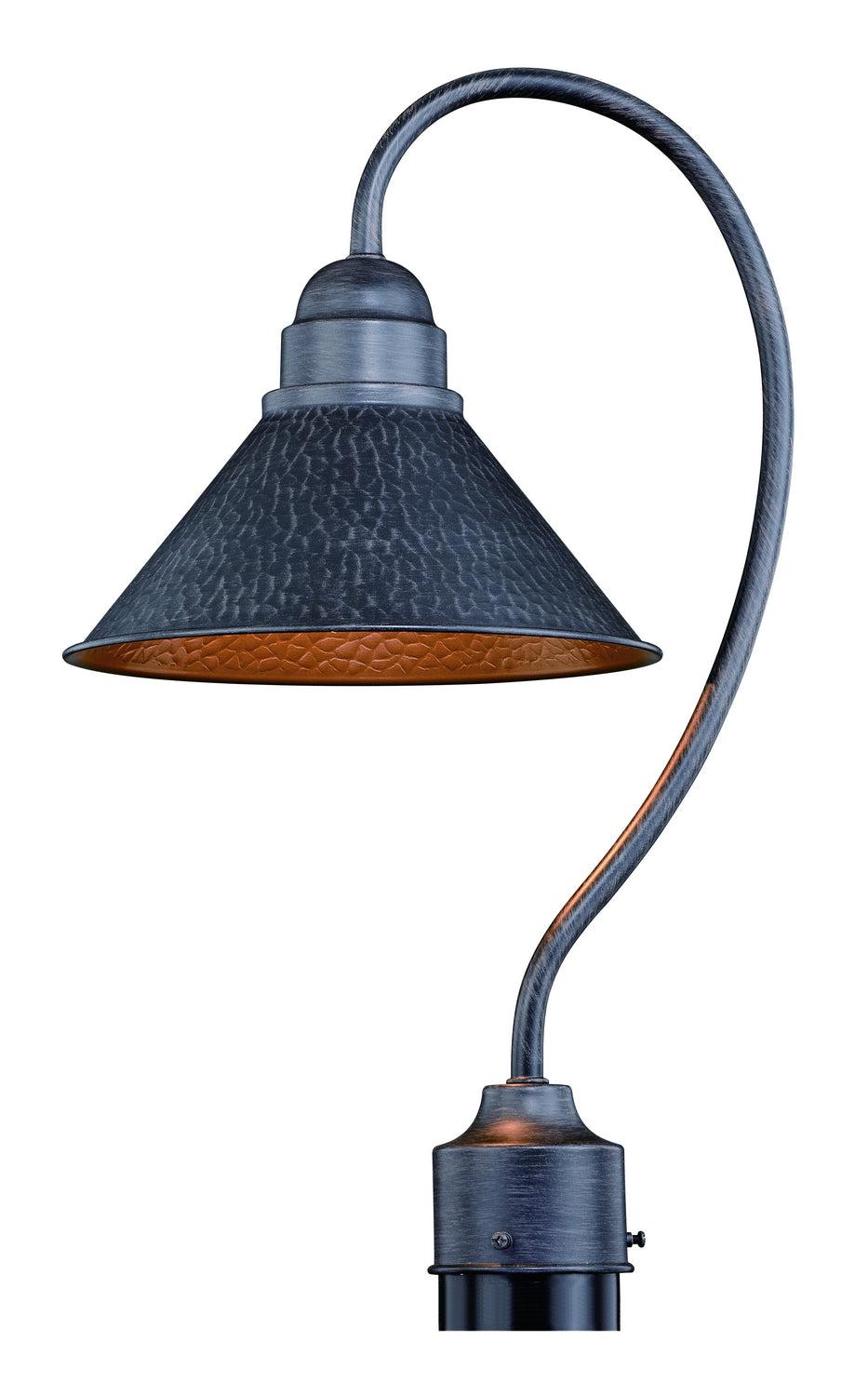 Vaxcel - T0348 - One Light Outdoor Post Mount - Outland - Aged Iron and Light Gold