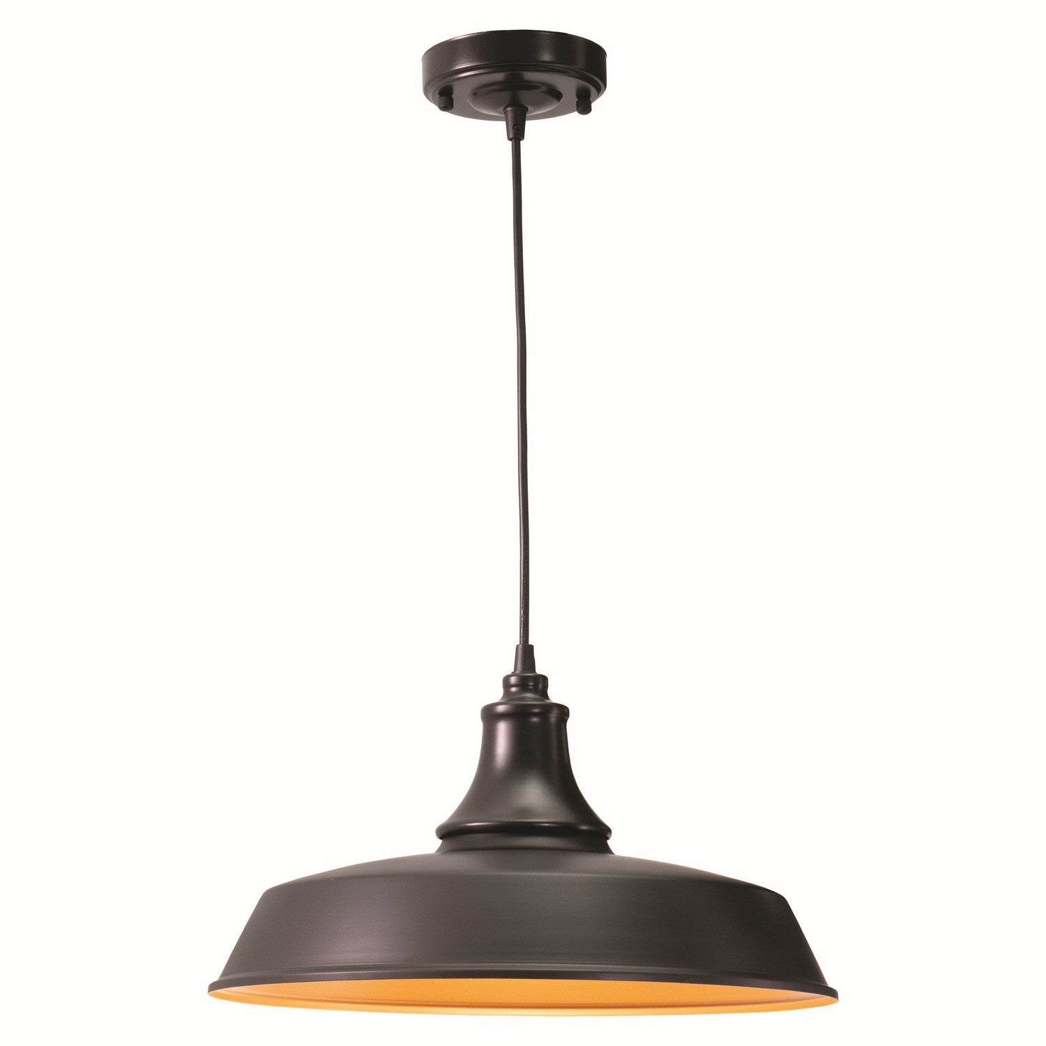 Vaxcel - T0373 - One Light Outdoor Pendant - Dorado - Dark Bronze/Light Gold