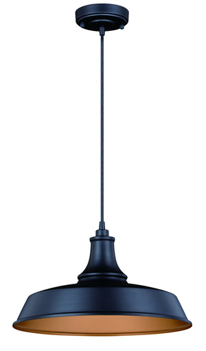 Vaxcel - T0373 - One Light Outdoor Pendant - Dorado - Dark Bronze and Light Gold