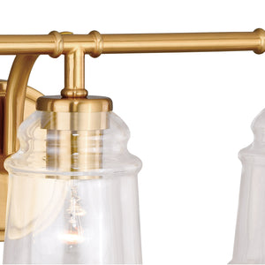 Vaxcel - W0264 - Three Light Vanity - Toledo - Natural Brass