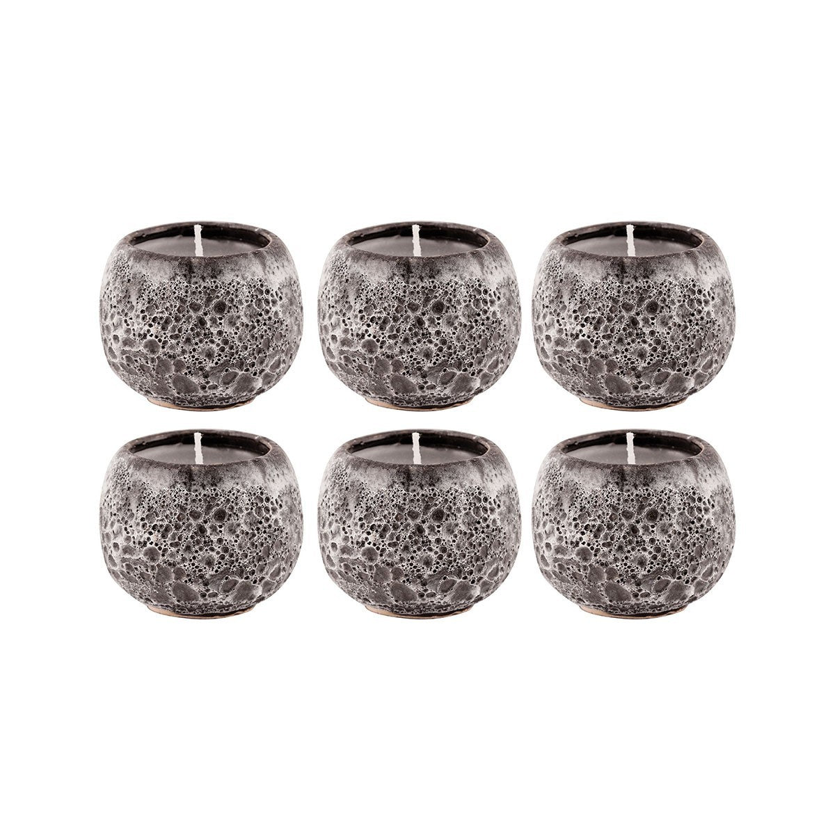 ELK Home - 444548/S6 - Set of 6 Filled Votives - Varanasi - Brown