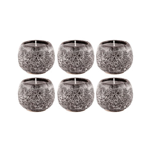 ELK Home - 444548/S6 - Set of 6 Filled Votives - Varanasi - Brown