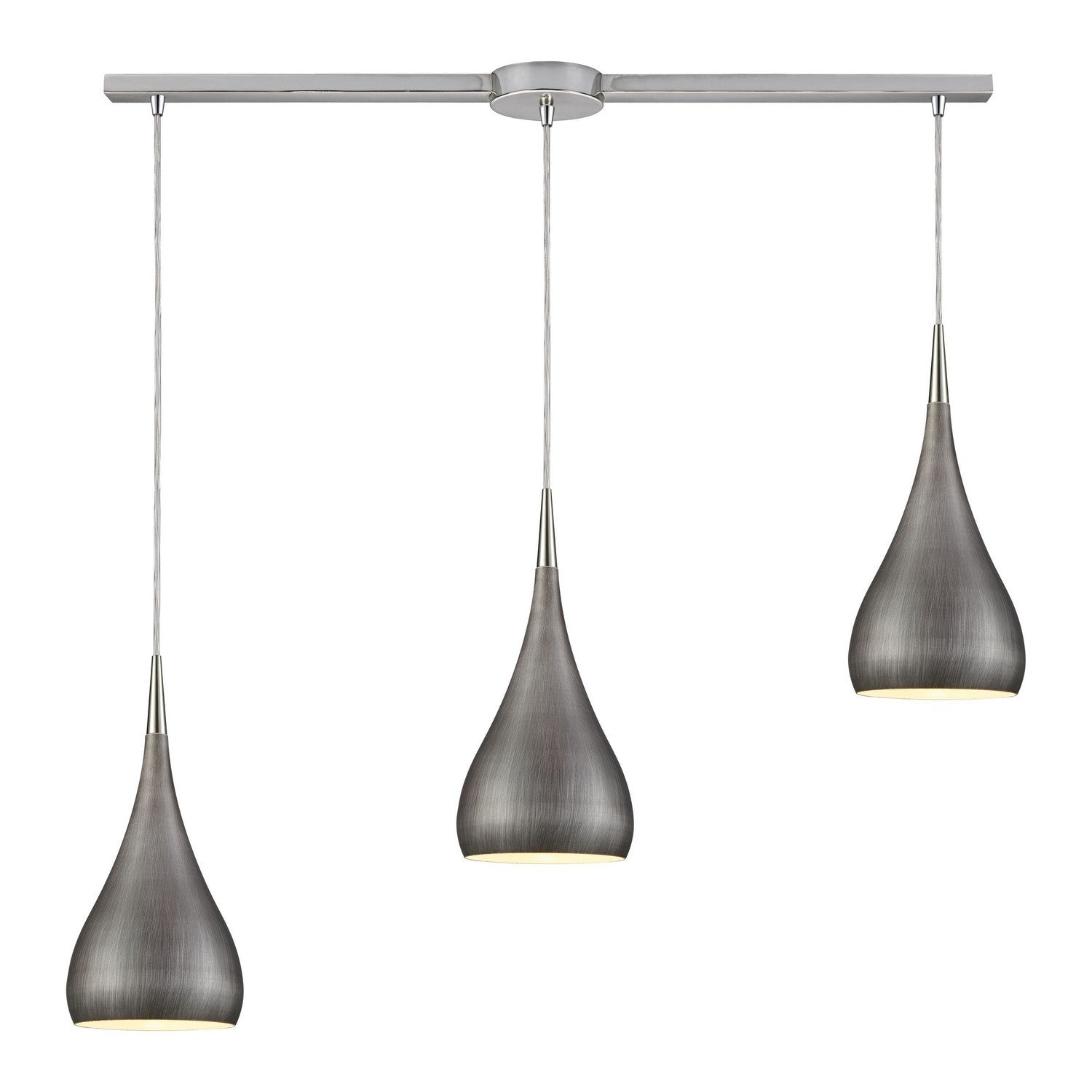 ELK Home - 31341/3L-WZ - Three Light Pendant - Lindsey - Satin Nickel