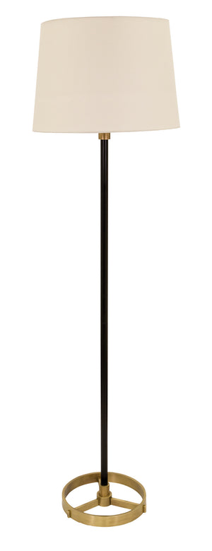 House of Troy - M600-BLKAB - One Light Floor Lamp - Morgan - Black/Antique Brass