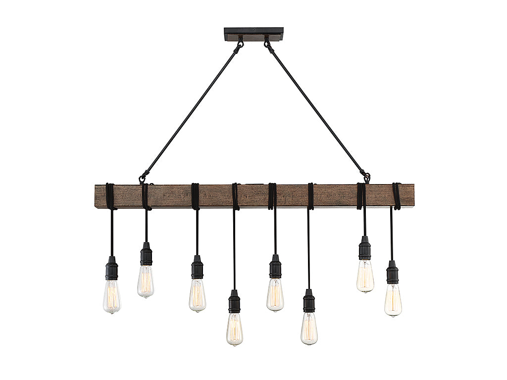 Savoy House - 1-990-8-41 - Eight Light Linear Chandelier - Burgess - Durango