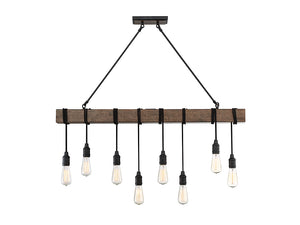 Savoy House - 1-990-8-41 - Eight Light Linear Chandelier - Burgess - Durango