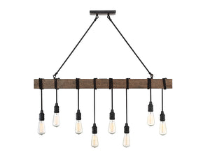 Savoy House - 1-990-8-41 - Eight Light Linear Chandelier - Burgess - Durango