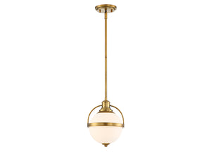 Savoy House - 7-3100-1-322 - One Light Pendant - Westbourne - Warm Brass