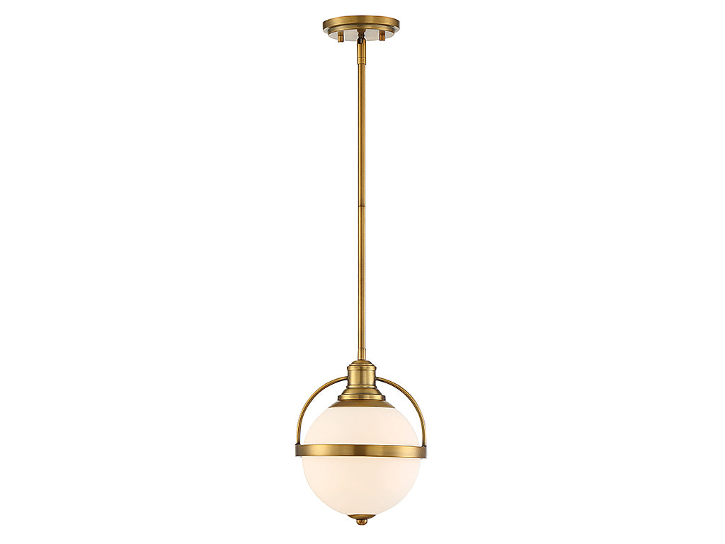 Savoy House - 7-3100-1-322 - One Light Pendant - Westbourne - Warm Brass