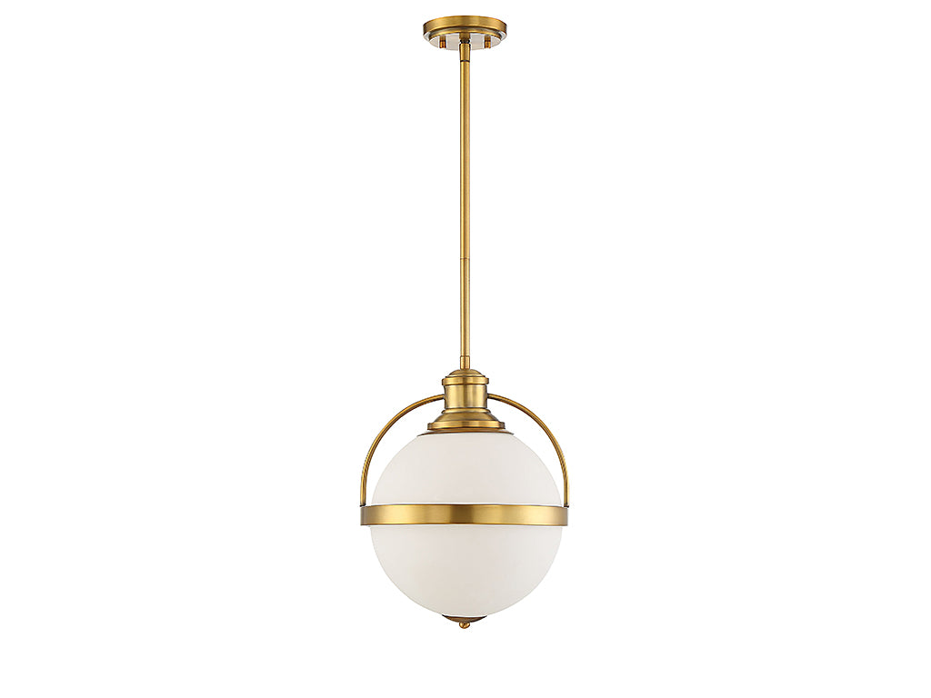 Savoy House - 7-3102-1-322 - One Light Pendant - Westbourne - Warm Brass