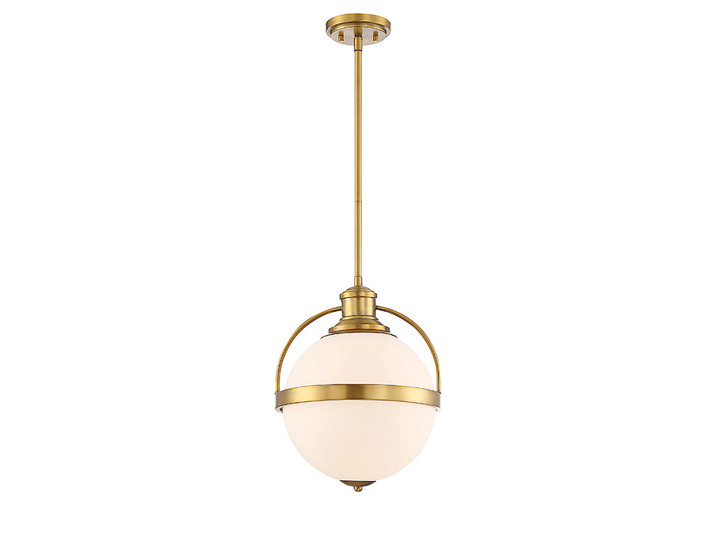 Savoy House - 7-3102-1-322 - One Light Pendant - Westbourne - Warm Brass