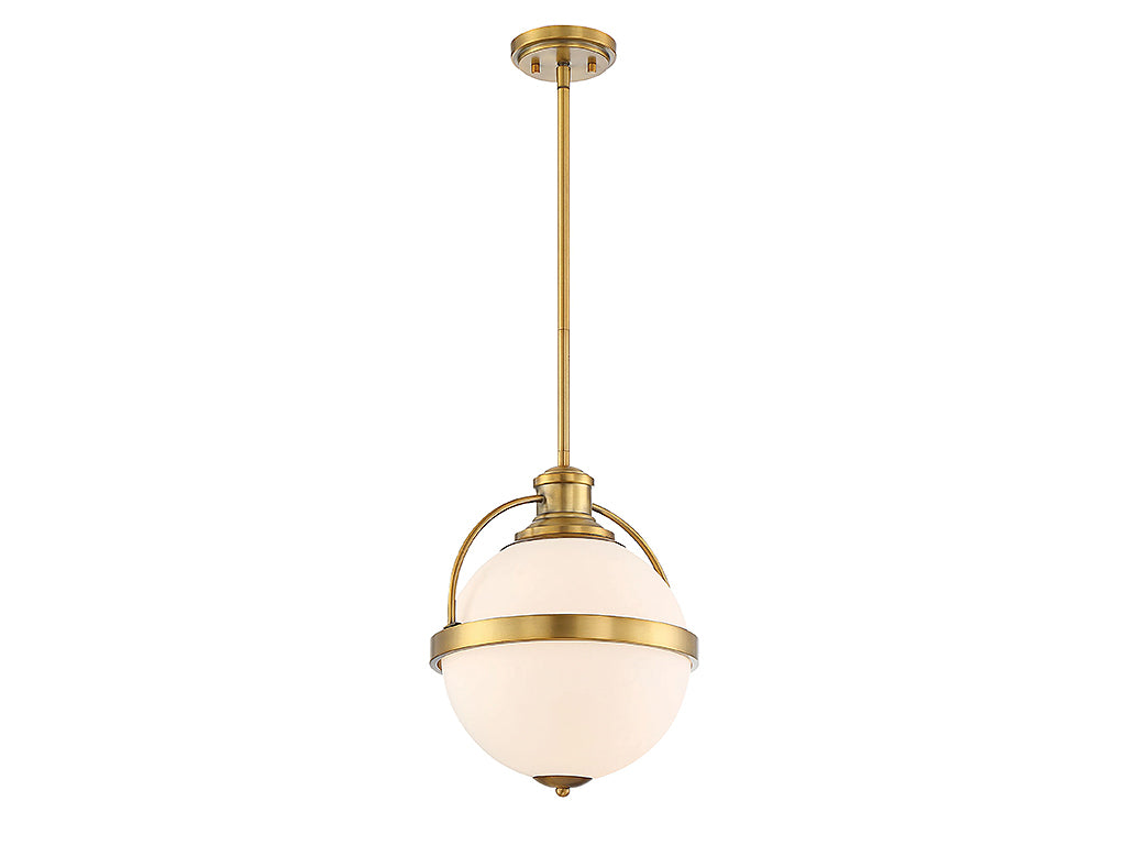 Savoy House - 7-3102-1-322 - One Light Pendant - Westbourne - Warm Brass