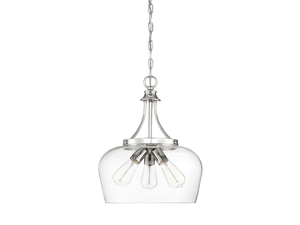 Savoy House - 7-4034-3-11 - Three Light Pendant - Octave - Polished Chrome