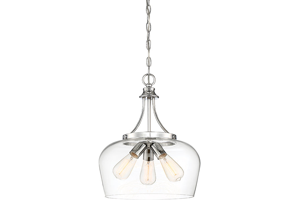 Savoy House - 7-4034-3-11 - Three Light Pendant - Octave - Polished Chrome