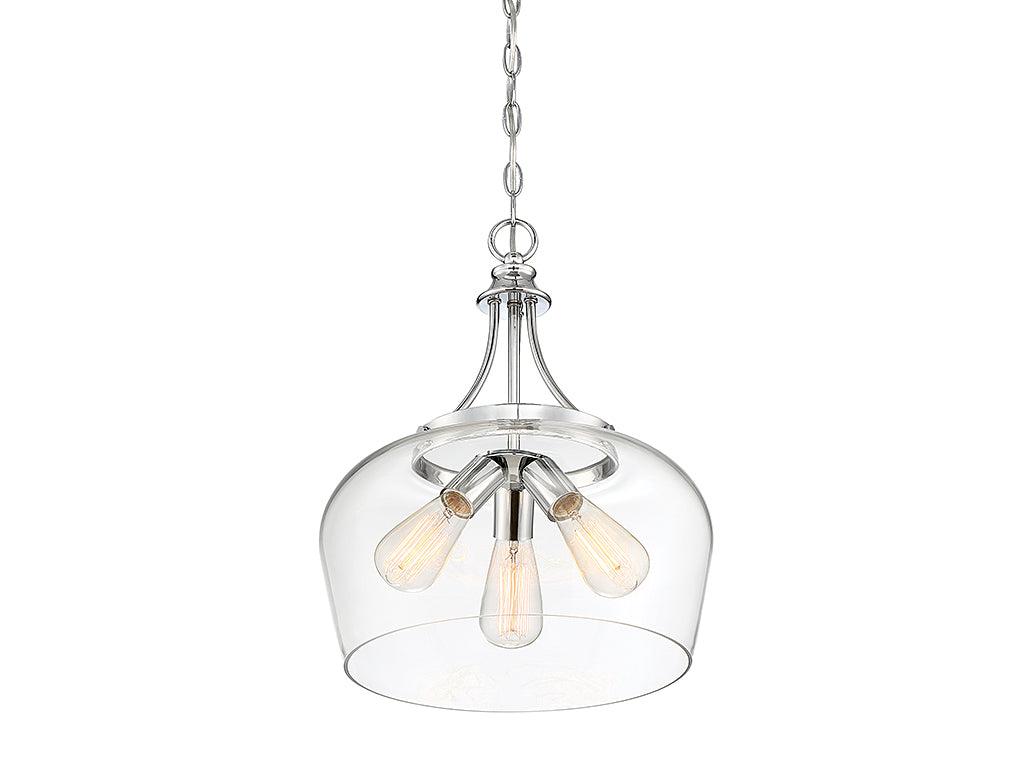 Savoy House - 7-4034-3-11 - Three Light Pendant - Octave - Polished Chrome