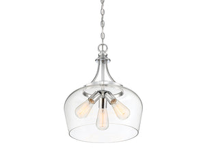 Savoy House - 7-4034-3-11 - Three Light Pendant - Octave - Polished Chrome