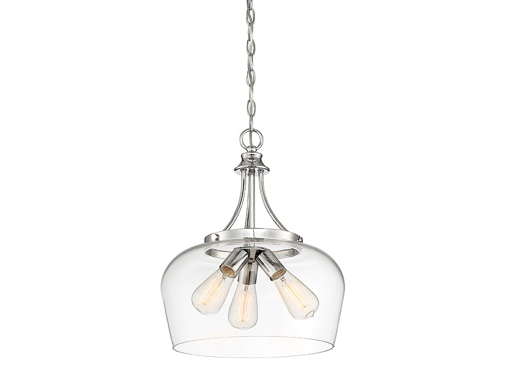 Savoy House - 7-4034-3-11 - Three Light Pendant - Octave - Polished Chrome