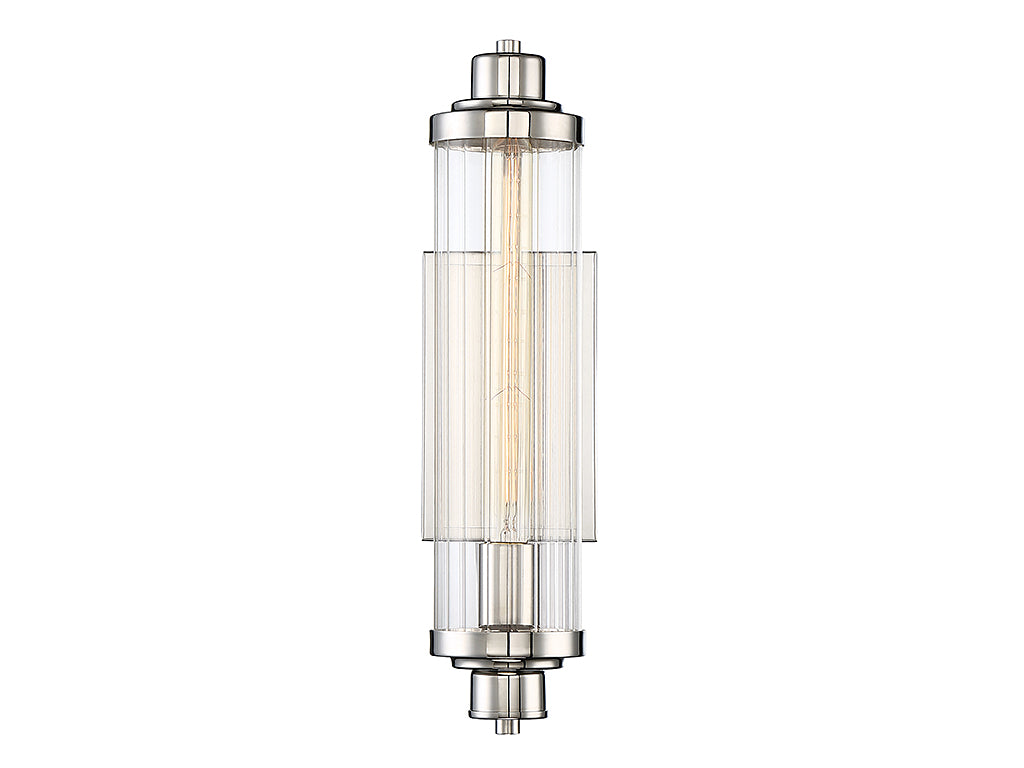 Savoy House - 9-16000-1-109 - One Light Wall Sconce - Pike - Polished Nickel