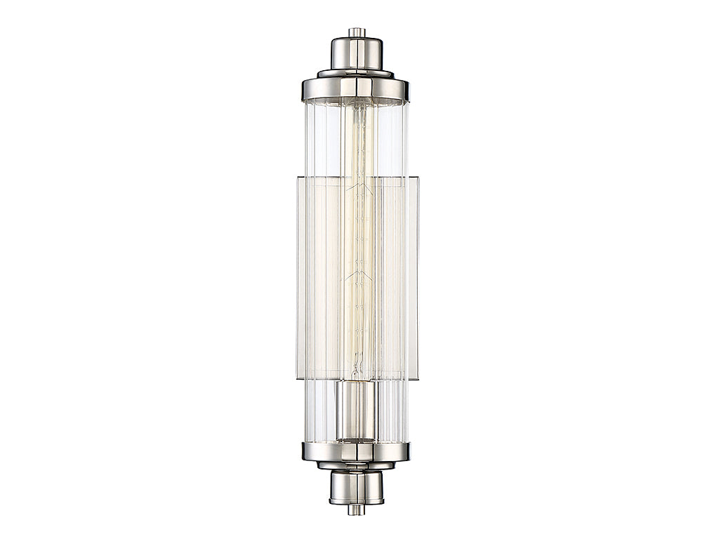 Savoy House - 9-16000-1-109 - One Light Wall Sconce - Pike - Polished Nickel