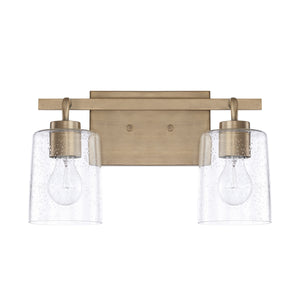 Capital Lighting - 128521AD-449 - Two Light Vanity - Greyson - Aged Brass